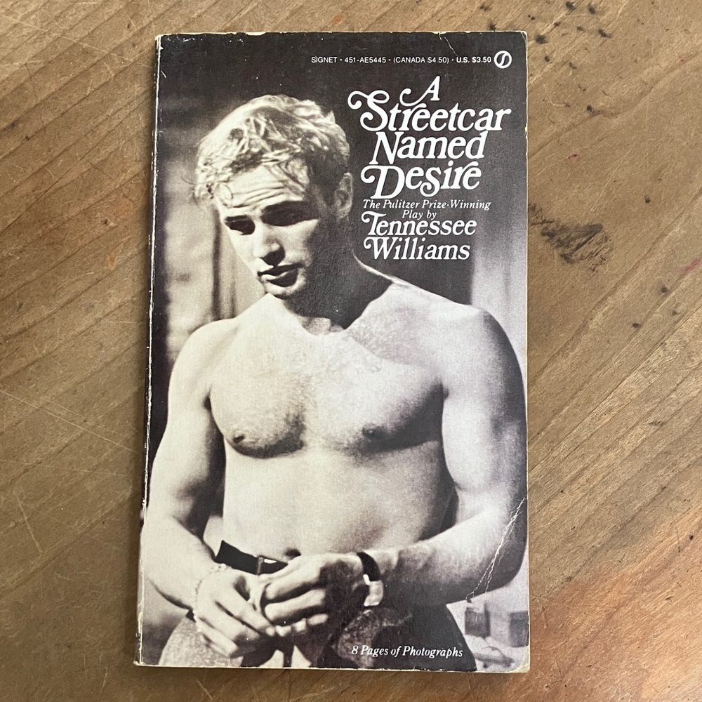A Streetcar Named Desire by Tennessee Williams - vintage 70’s paperback